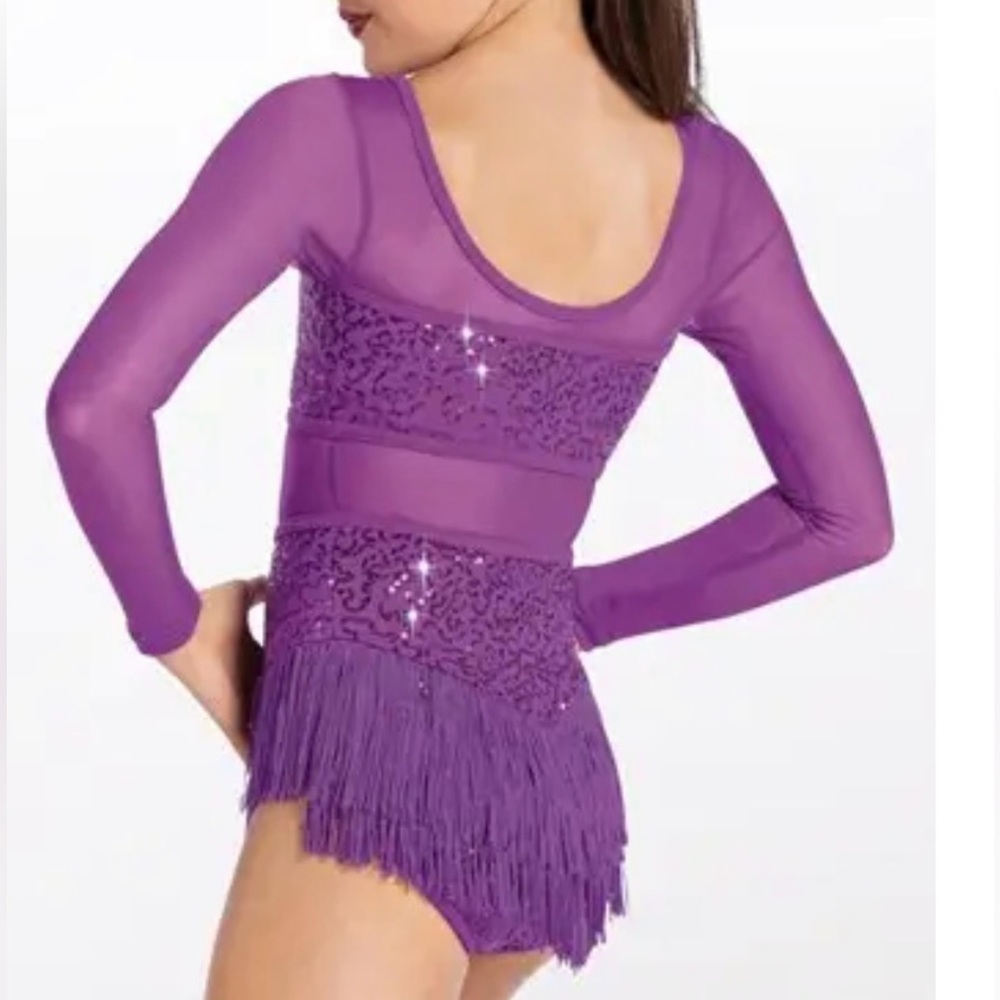 Weissman jazz competition dance costume Tell Me You Love Me SQ13193 LC PURPLE